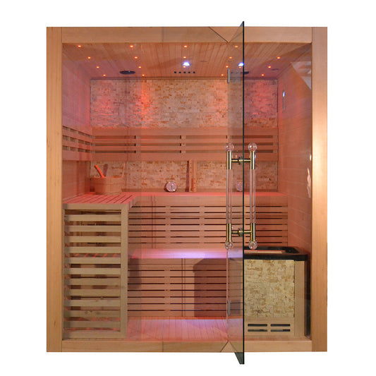 SAUNAONES® Include Therapy Wood Traditional Steam Sauna Modern Relax 7