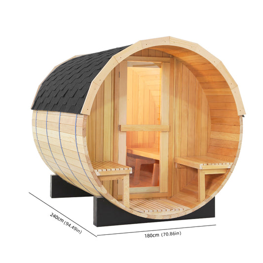 SaunasEnvy: TimberFlow (4–6 Person) Barrel Sauna