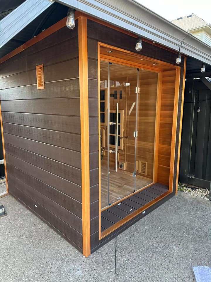 SaunasEnvy Panorama Outdoor Sauna – 6 Person Outdoor Retreat