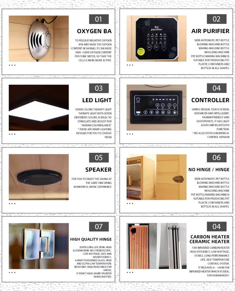SaunasEnvy 3-4 People V-Health Infrared Sauna Room β Folding Seat Edition