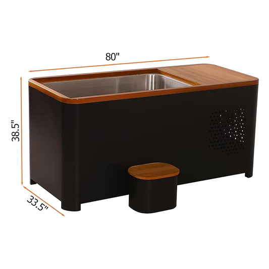 SaunasEnvy Cold Plunge Recovery Tub – 1 Person Hydrotherapy Spa