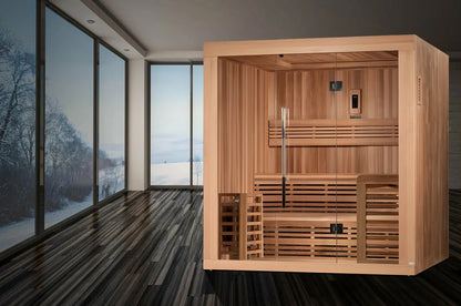 SaunasEnvy - 6 Person Traditional Steam Sauna Modern Relax 3