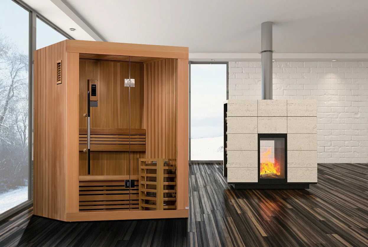 SaunasEnvy 2 Person Traditional Steam Sauna Modern Relax 1
