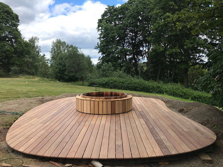 Electric Heating Wooden Outdoor Spa Hot Tub 5 Person Hot Spa Tubs