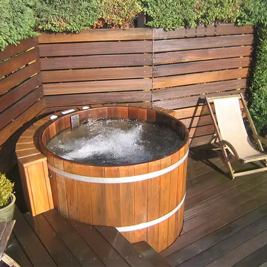 Electric Heating Wooden Outdoor Spa Hot Tub 5 Person Hot Spa Tubs