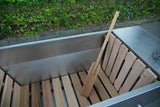 SaunasEnvy EmberFlow Hot Tub – Stainless Steel & Cedar Spa