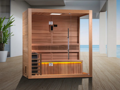SaunasEnvy:  3 Person Traditional Steam Sauna Modern Relax 5