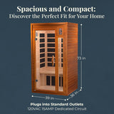 SaunasEnvy: InfraGlow 2–4 Person Home Infrared Sauna