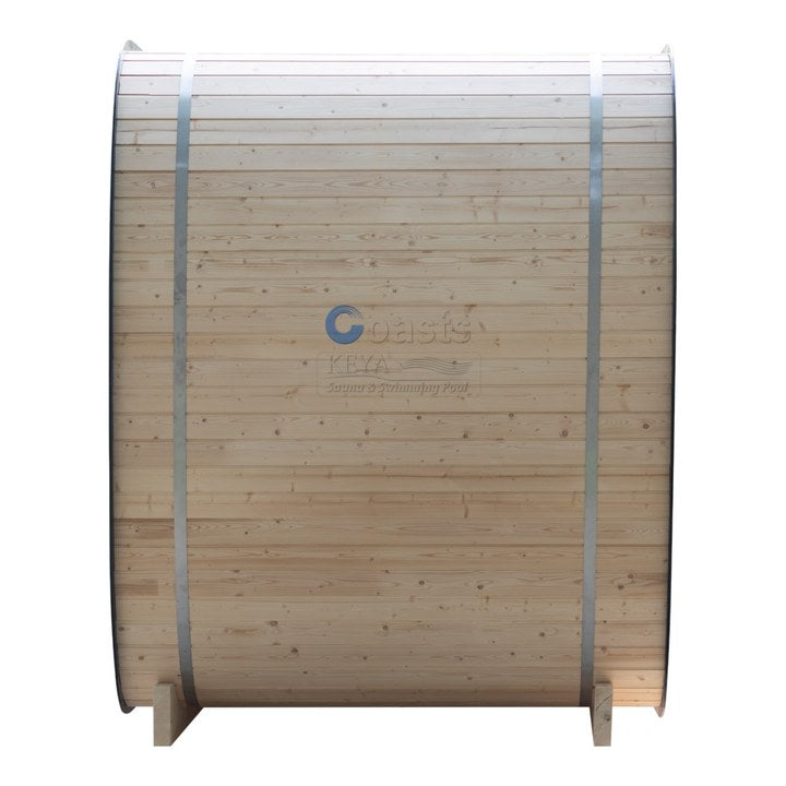 Luxury Outdoor Square Dry and Wet Steam Panoramic Glass 2-4 Person Cubic Sauna Room