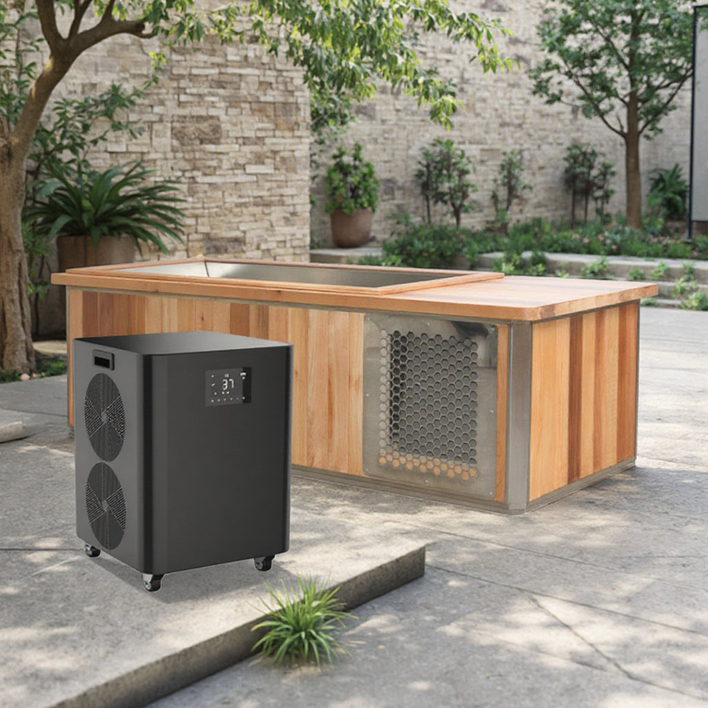 SaunasEnvy All-in-One Red Cedar Cold Plunge Tub