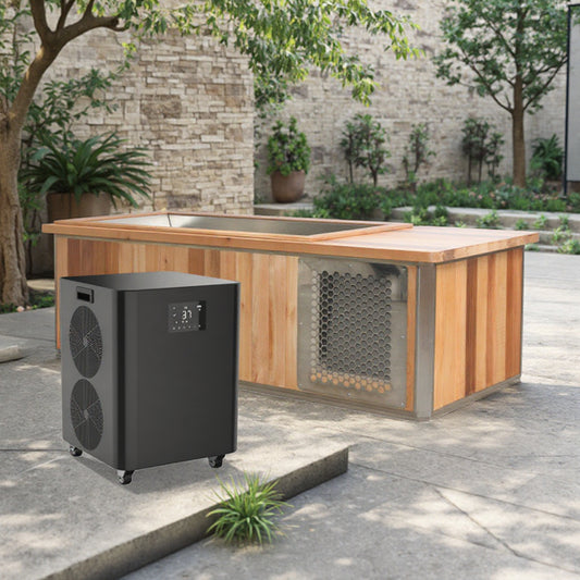 SaunasEnvy All-in-One Red Cedar Cold Plunge Tub