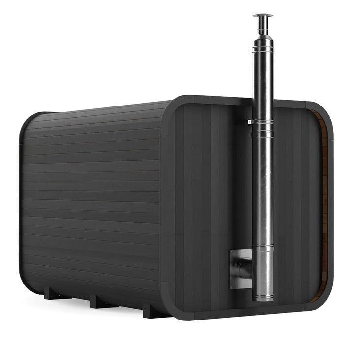 Custom Stylish 2-4 Person Outdoor Cubic Sauna Room - Modern Steam Room for Home & Wellness