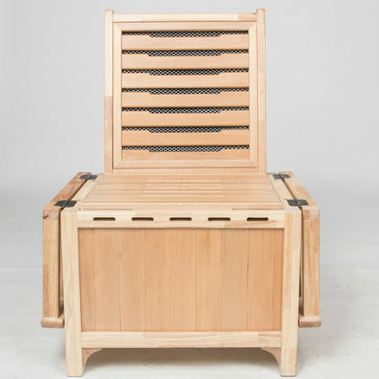 SaunasEnvy Wooden Infrared Chair Sauna – Yoni Steam Edition