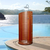SaunasEnvy – Wooden Outdoor Shower Panel Edition