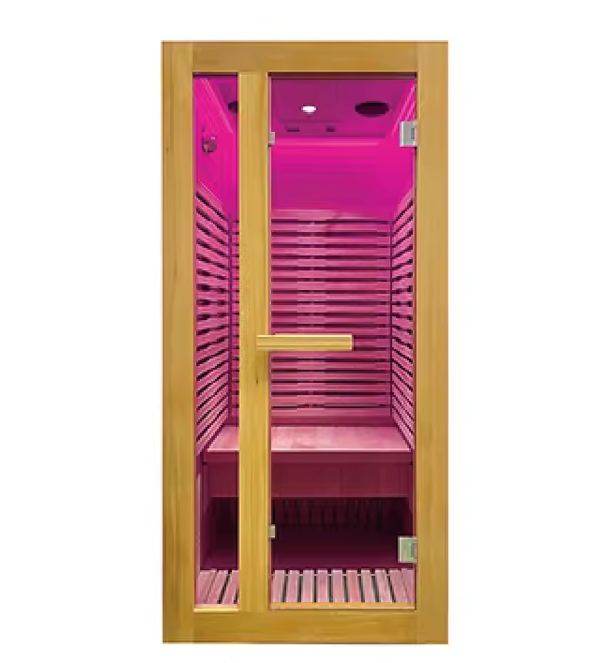 2025 Exclusive 2-Person Solid Wood Far-Infrared Red Light Sauna | Low EMF Indoor Home Spa Experience