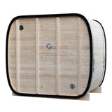 Luxury Outdoor Square Dry and Wet Steam Panoramic Glass 2-4 Person Cubic Sauna Room