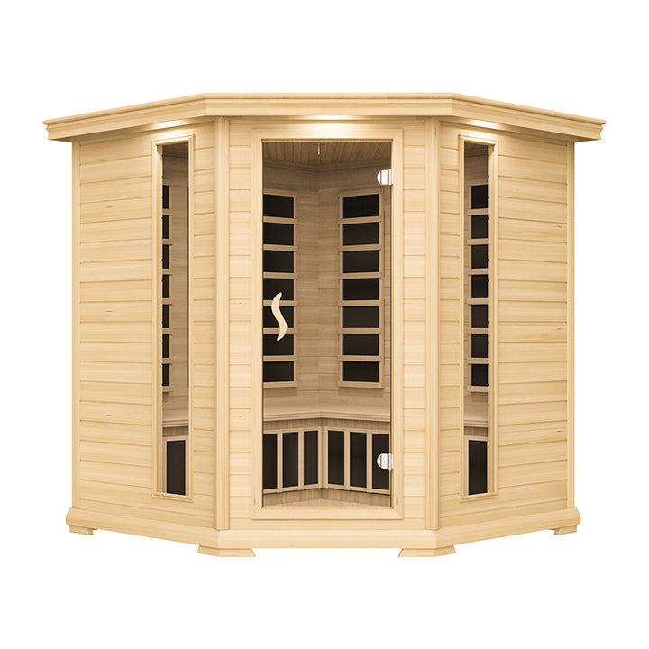 Large Size Modern Luxury Far Infrared Sauna Room Wood Cast Stone Wet Steam Popular Indoor Sauna House