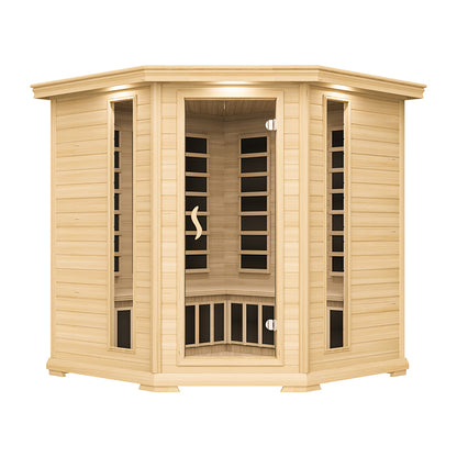 Large Size Modern Luxury Far Infrared Sauna Room Wood Cast Stone Wet Steam Popular Indoor Sauna House