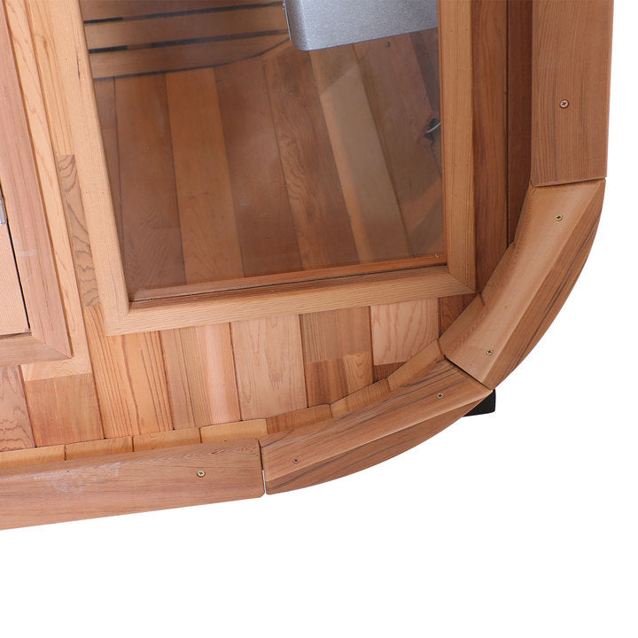 Fashion Wood Outdoor Cube Sauna Room Wet Steam Sauna Room 4~6 Person Size Sauna