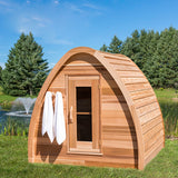 Wholesale 2-4 Person Modern Design Outdoor Infrared Sauna Dry Steam 9kw Power Red Cedar Solid Wood Traditional Style for Sale