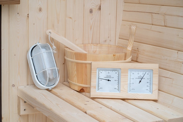 High-grade Finnish Pine Outdoor Cabin Barrel Steam Sona Room Sauna