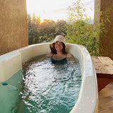 High Quality Luxury Ice Bath Recovery Pod Wood Cold Bath Ice Plunge Tub for Athlete