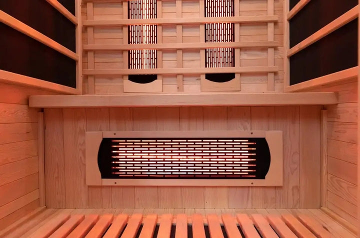 Good Quality Solid Wood Small Size Far Infrared Sauna Room Outdoor Waterproof Dry Sauna Suitable for 1-2 People