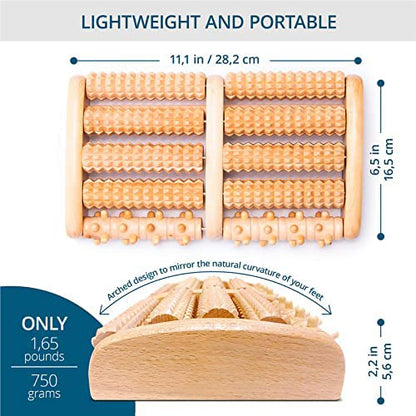 Zenith Home 2025 Deluxe Dual Foot Massager Roller - Ultimate Relief for Plantar Fasciitis, Arch Pain, and Stress
