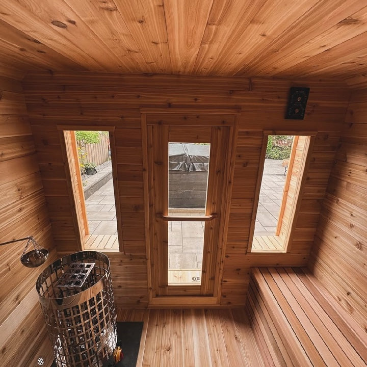 Factory Supplier Traditional Sauna for 6-8 Person with Electric Sauna Stove