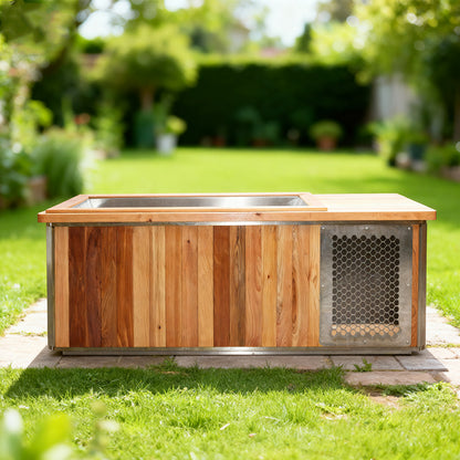 SaunasEnvy All-in-One Red Cedar Cold Plunge Tub
