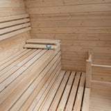 KEYA New Outdoor Sauna Room Cube Sauna With Stove Cedar Sauna for 2-4 Persons