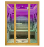2025 Exclusive 2-Person Solid Wood Far-Infrared Red Light Sauna | Low EMF Indoor Home Spa Experience