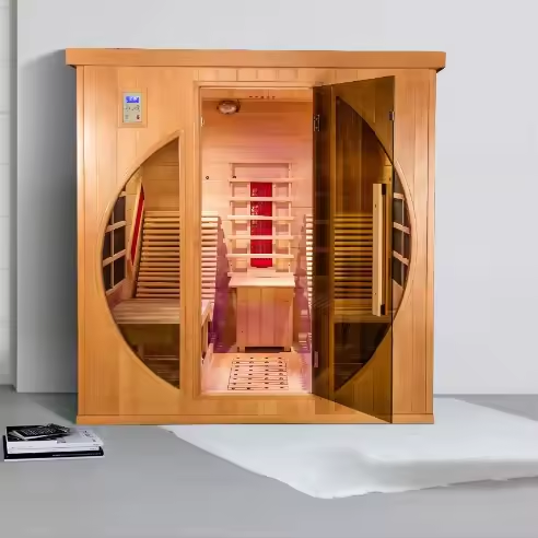 2025 Pure Canada Hemlock & Red Cedar Lay Down Two Person Far Infrared Sauna by [Your Store Name]