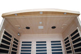 Yuandian 2025 Canadian Red Cedar 4-Person Far Infrared Sauna Steam Bath Box
