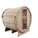 SaunasEnvy Modern Outdoor Barrel Sauna – 6 Person