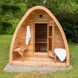 Wholesale 2-4 Person Modern Design Outdoor Infrared Sauna Dry Steam 9kw Power Red Cedar Solid Wood Traditional Style for Sale