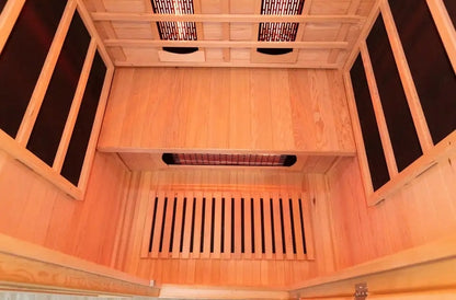 Good Quality Solid Wood Small Size Far Infrared Sauna Room Outdoor Waterproof Dry Sauna Suitable for 1-2 People