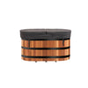 SaunasEnvy Red Cedar Cold Plunge Tub – 1 Person Ice Bath with Stainless Steel Liner