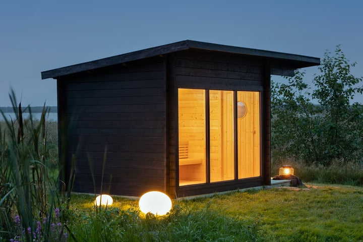 Wholesale Outdoor Large Size Sauna Cabin House with Glass Window Custom Sauna