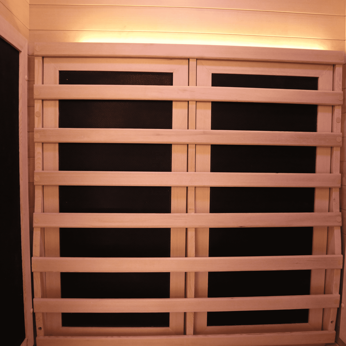 SaunasEnvy 3-4 People V-Health Infrared Sauna Room – Folding Seat Edition