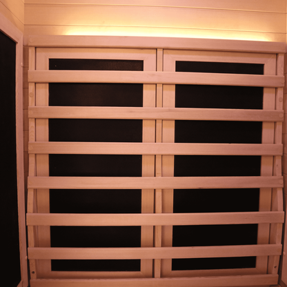 SaunasEnvy 3-4 People V-Health Infrared Sauna Room – Folding Seat Edition