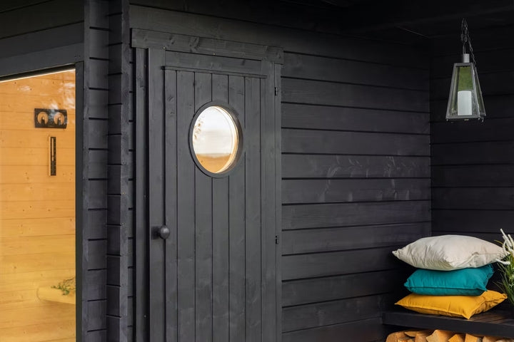 Wholesale Outdoor Large Size Sauna Cabin House with Glass Window Custom Sauna