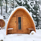 Wholesale 2-4 Person Modern Design Outdoor Infrared Sauna Dry Steam 9kw Power Red Cedar Solid Wood Traditional Style for Sale