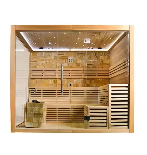 2025 YD Luxury Hemlock Wood Spa Sauna Room - High-Quality Traditional Sweat Steaming House