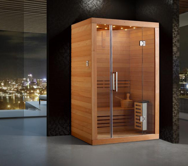 Good Quality Indoor Wooden Sauna Cabin Dry Steam Sauna Room for 6 Person