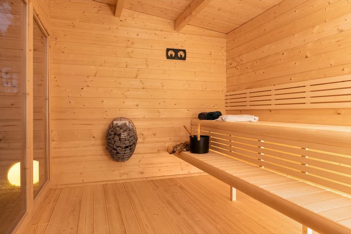Wholesale Outdoor Large Size Sauna Cabin House with Glass Window Custom Sauna