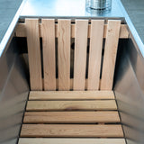 SaunasEnvy EmberFlow Hot Tub – Stainless Steel & Cedar Spa