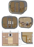 SAUNAONES® Elegant Serenity Sauna 4